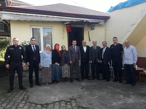 Kaymakamımız Dr. Hacı Arslan UZAN' ın Şehit yakını ve Gazilerin Ziyareti